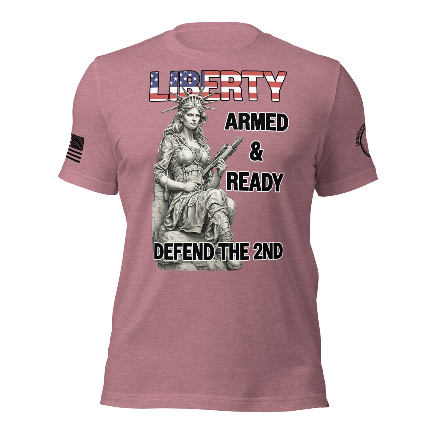 Unisex t-shirt "Liberty Armed & Ready"