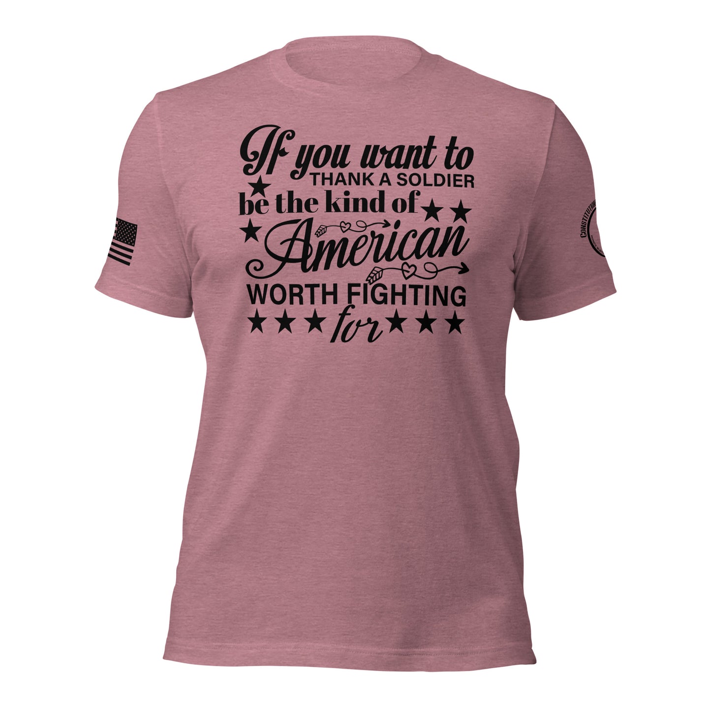 Women t-shirt "the kind of American"