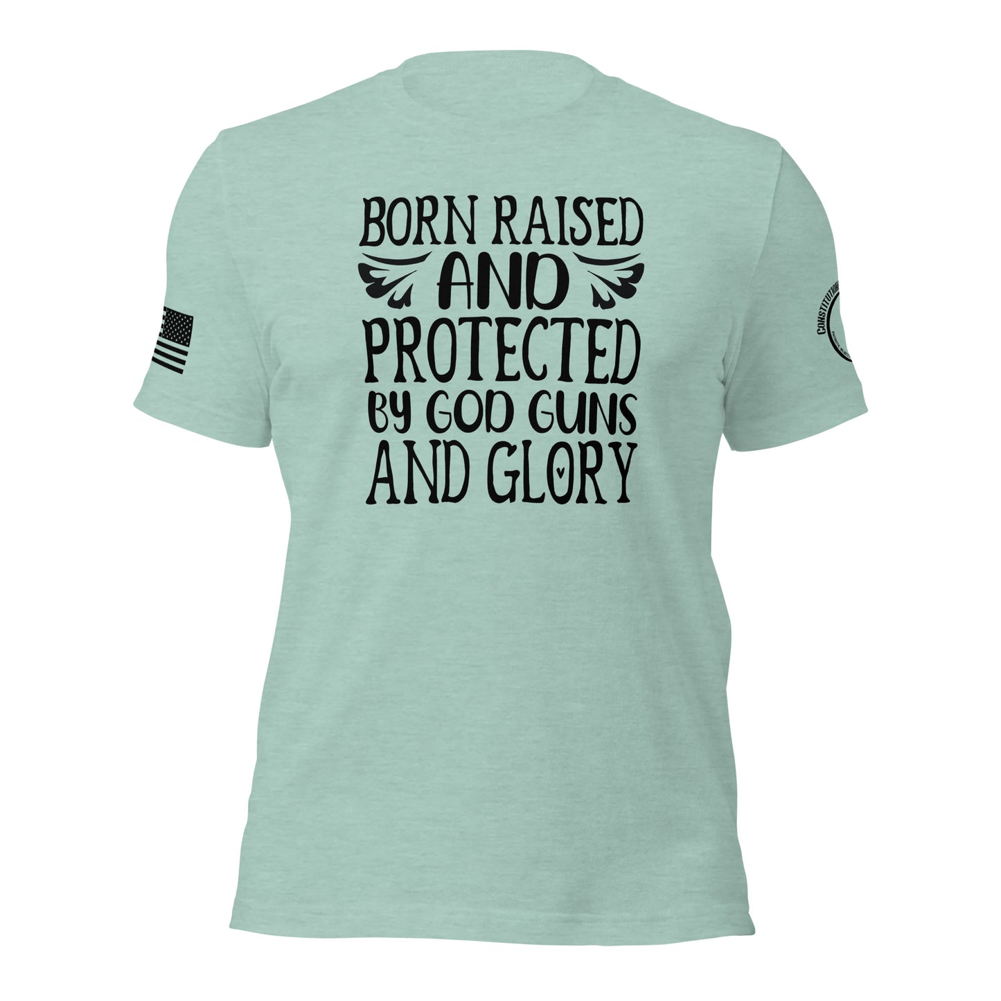 Women t-shirt "God Guns and Glory"