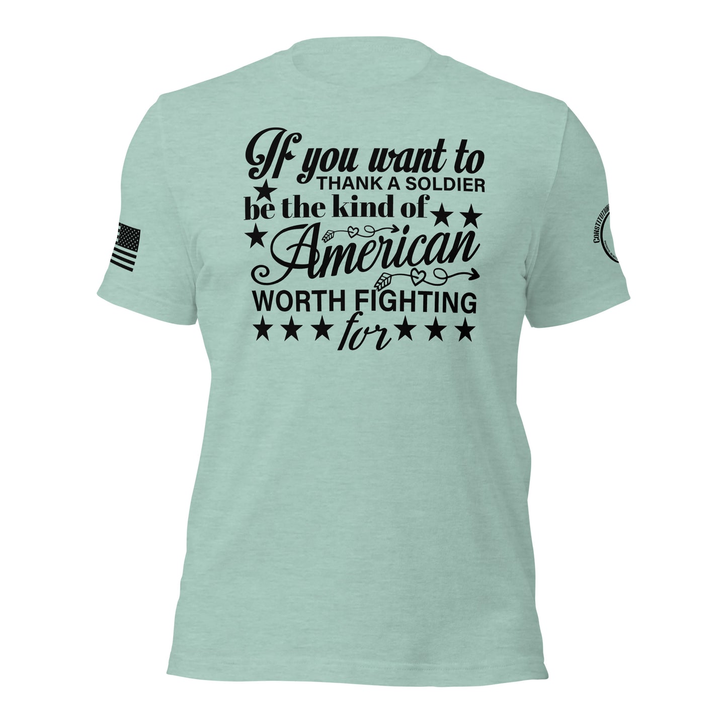 Women t-shirt "the kind of American"