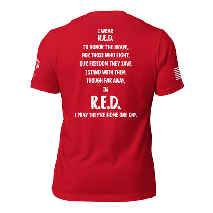 Unisex t-shirt "R.E.D. On Fridays"