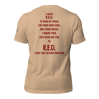 Unisex t-shirt "R.E.D. - War"