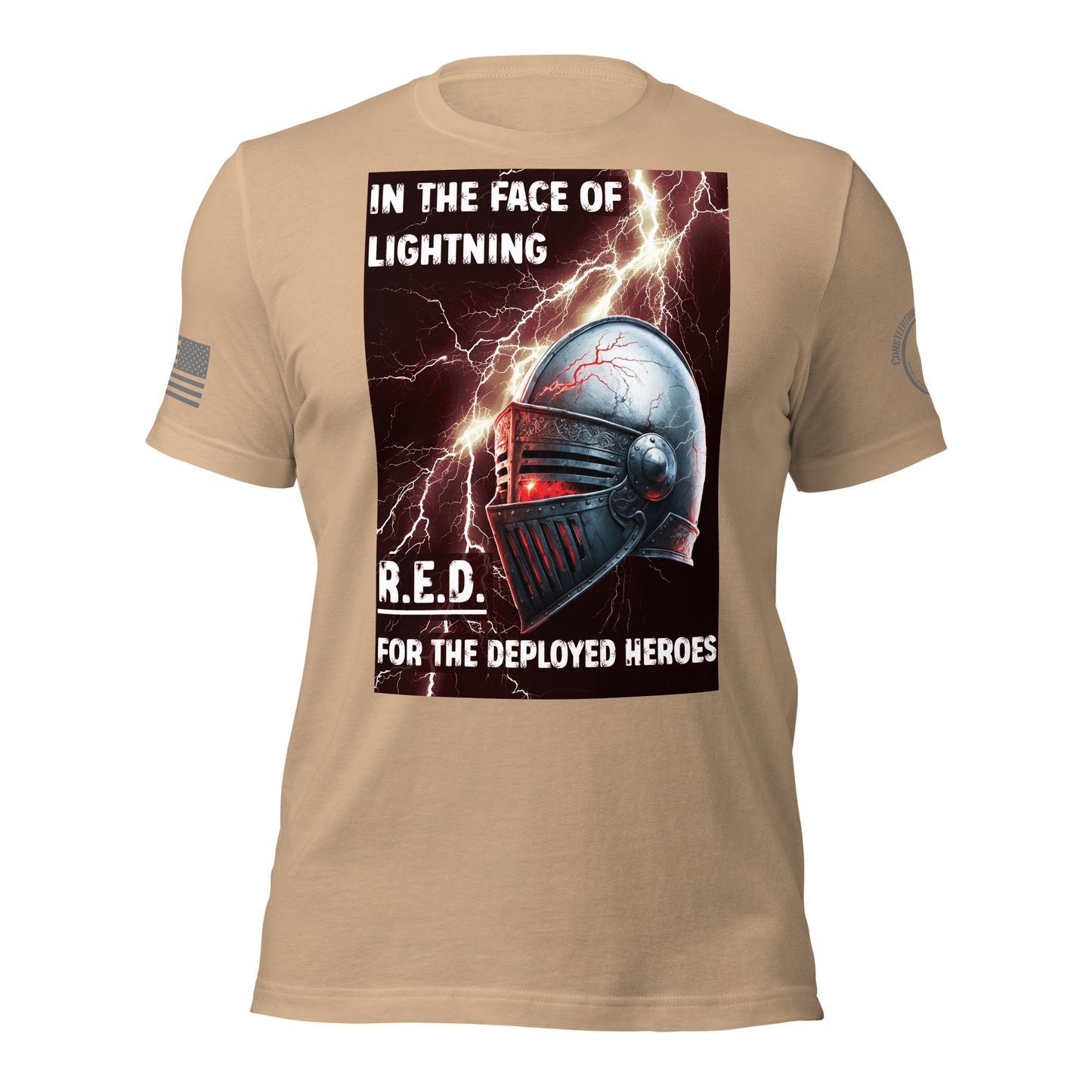 Unisex t-shirt "R.E.D. -  In the face of lightning"