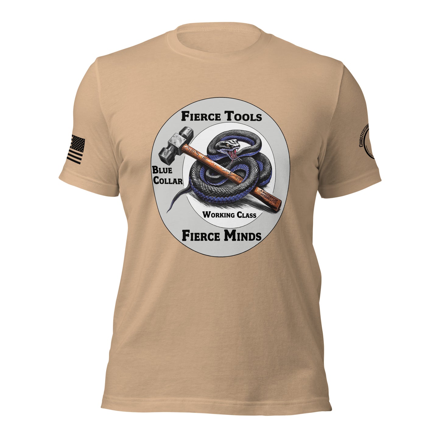 Unisex t-shirt "Fierce Tools - Fierce Minds"