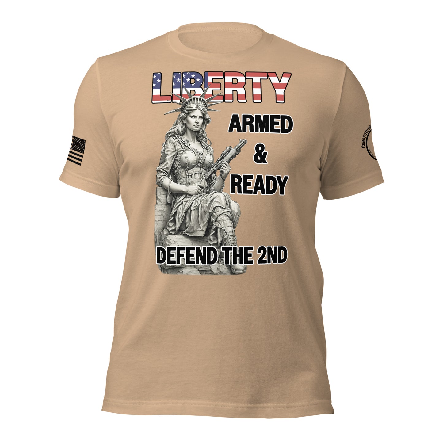 Unisex t-shirt "Liberty Armed & Ready"