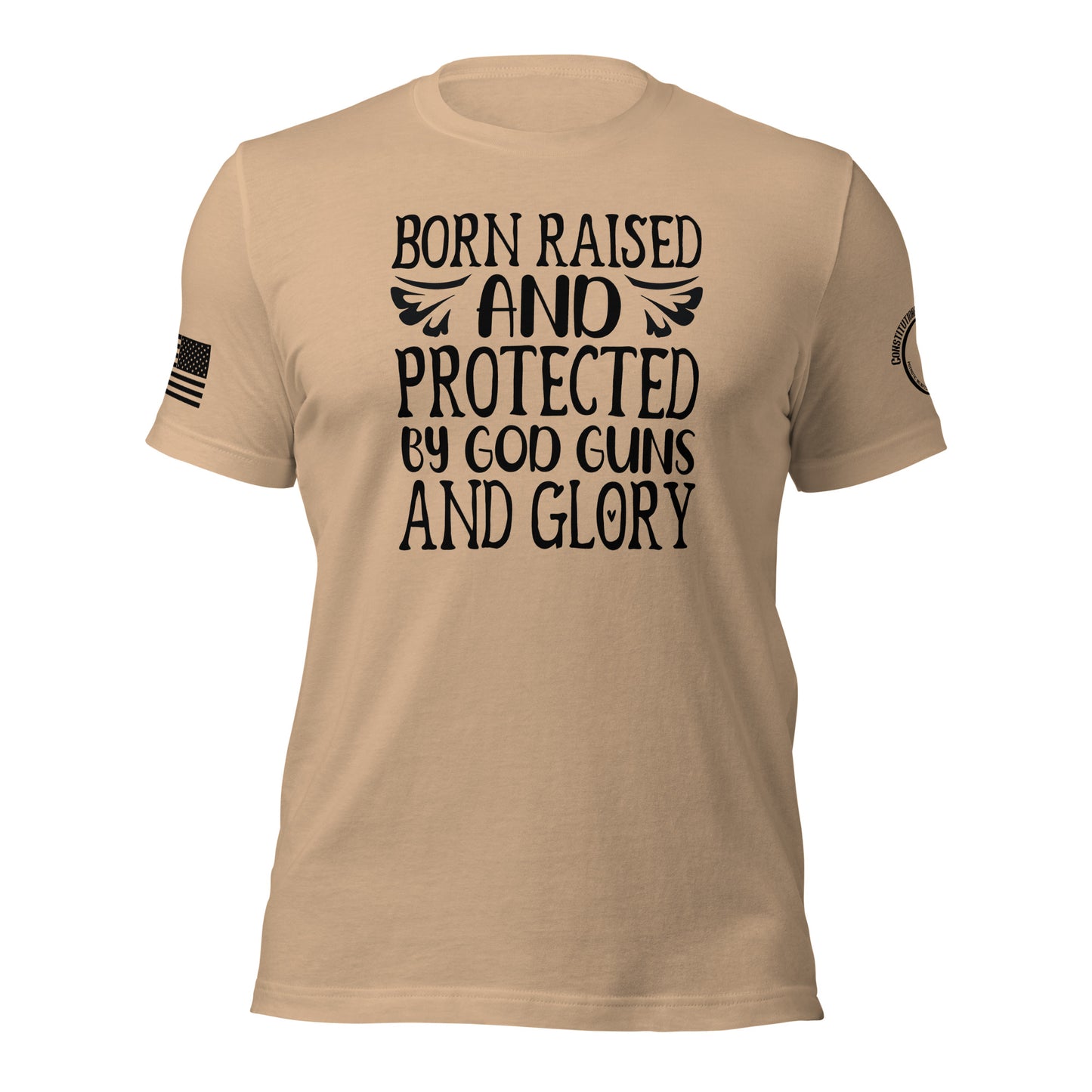 Women t-shirt "God Guns and Glory"