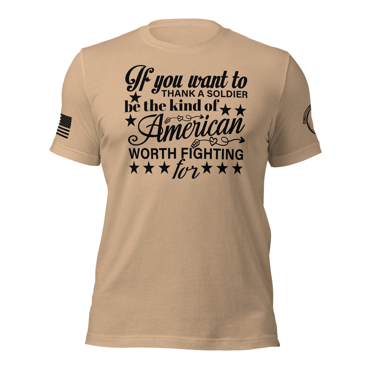 Women t-shirt "the kind of American"