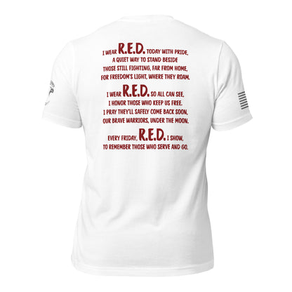 Unisex t-shirt "R.E.D. -  In the face of lightning"