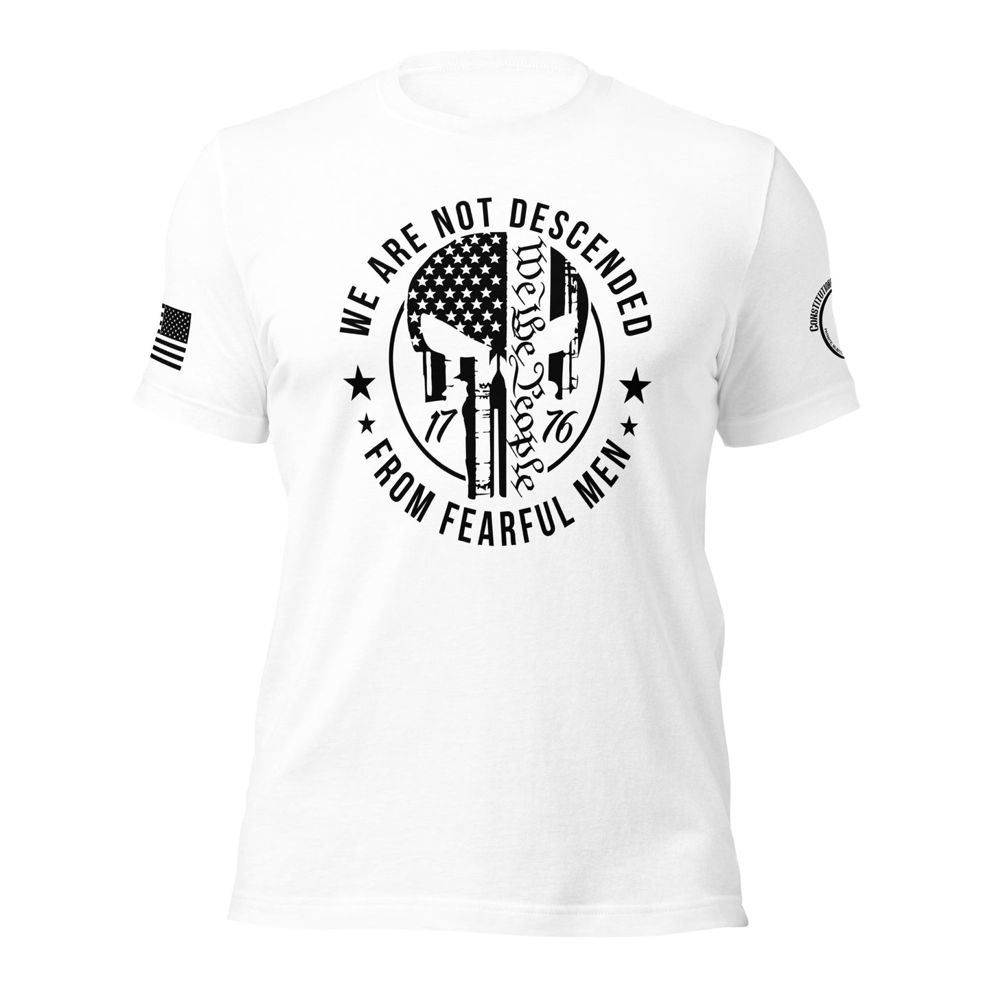 Unisex t-shirt "We are not descended"