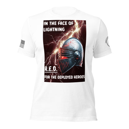 Unisex t-shirt "R.E.D. -  In the face of lightning"