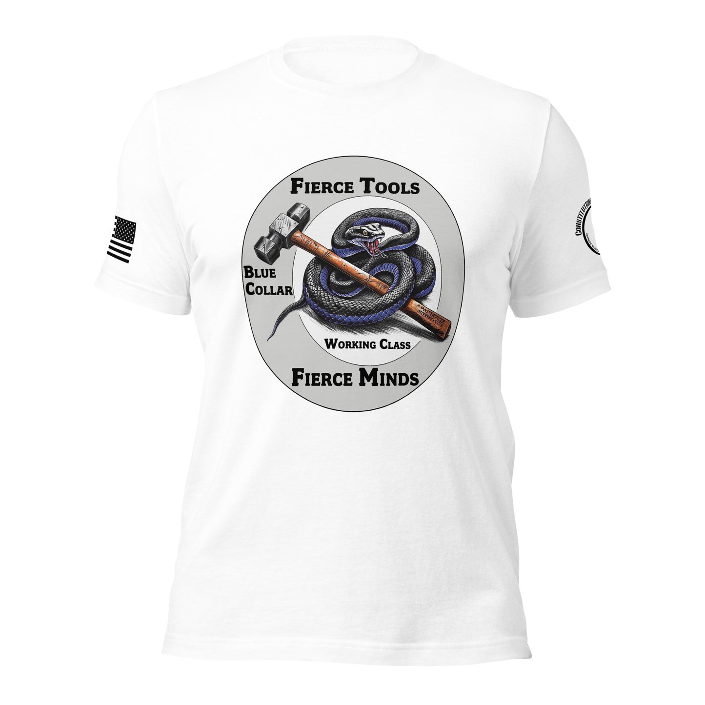 Unisex t-shirt "Fierce Tools - Fierce Minds"