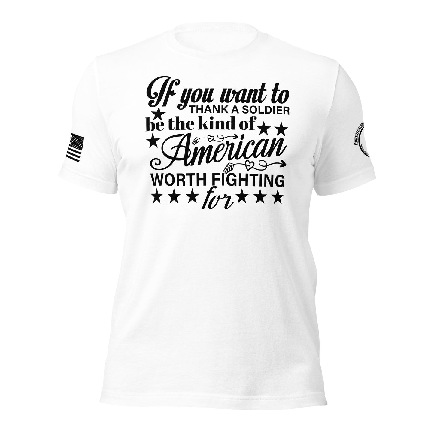 Women t-shirt "the kind of American"