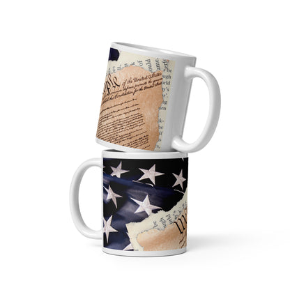 Patriotic Ceramic Mug White "We The People" M830005