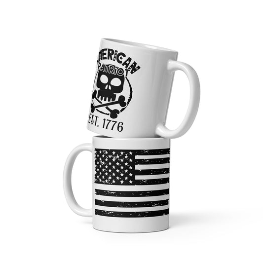 Patriotic Ceramic Mug White "American Patriot" M830009