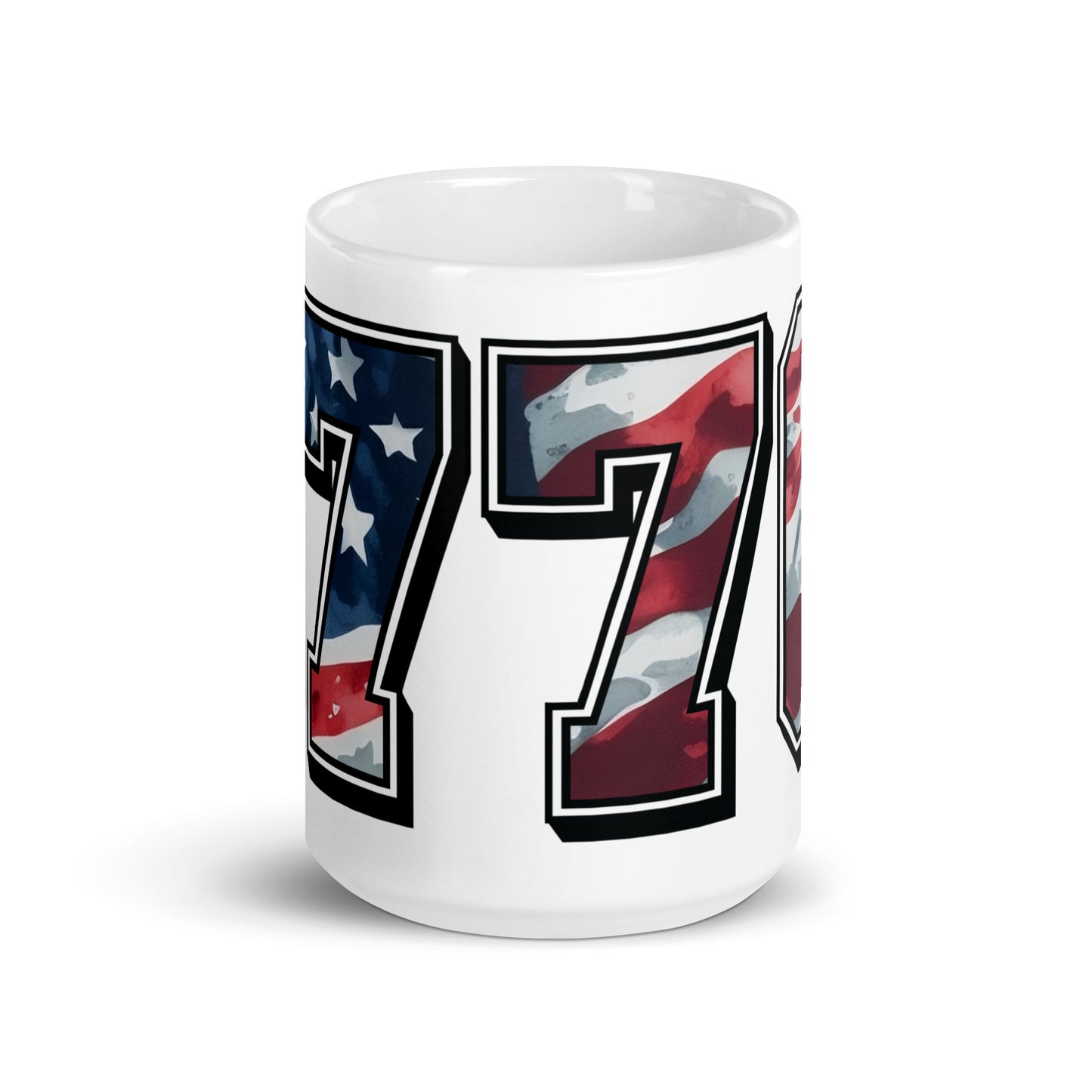 Patriotic Ceramic Mug White "1776" M830002