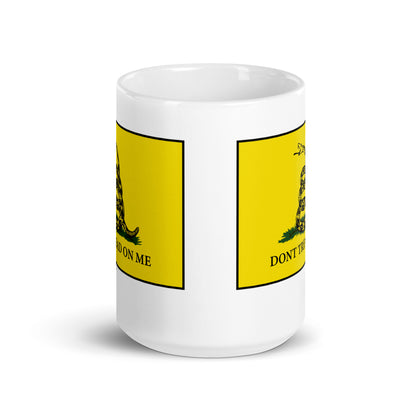 Patriotic Ceramic Mug White "Dont Tread On Me" M830006