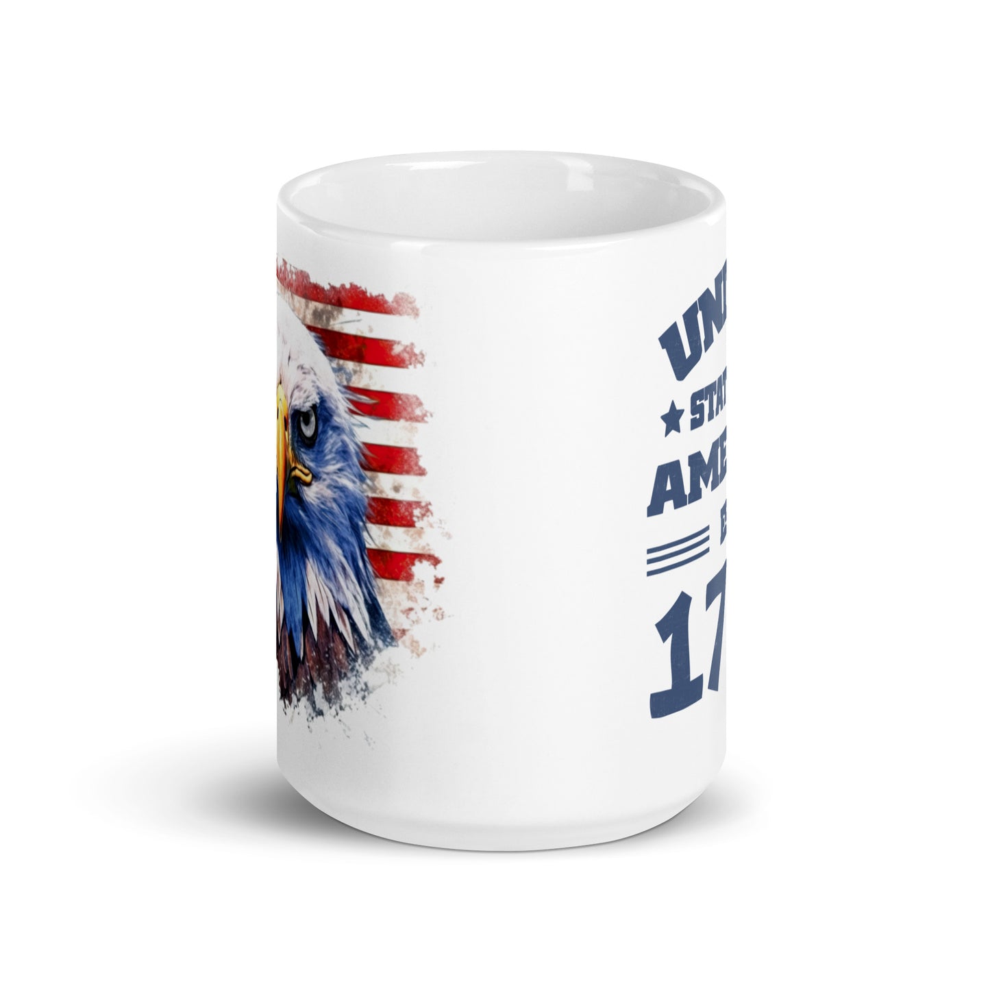 Patriotic Ceramic Mug White "United States Of America EST. 1776" M830008