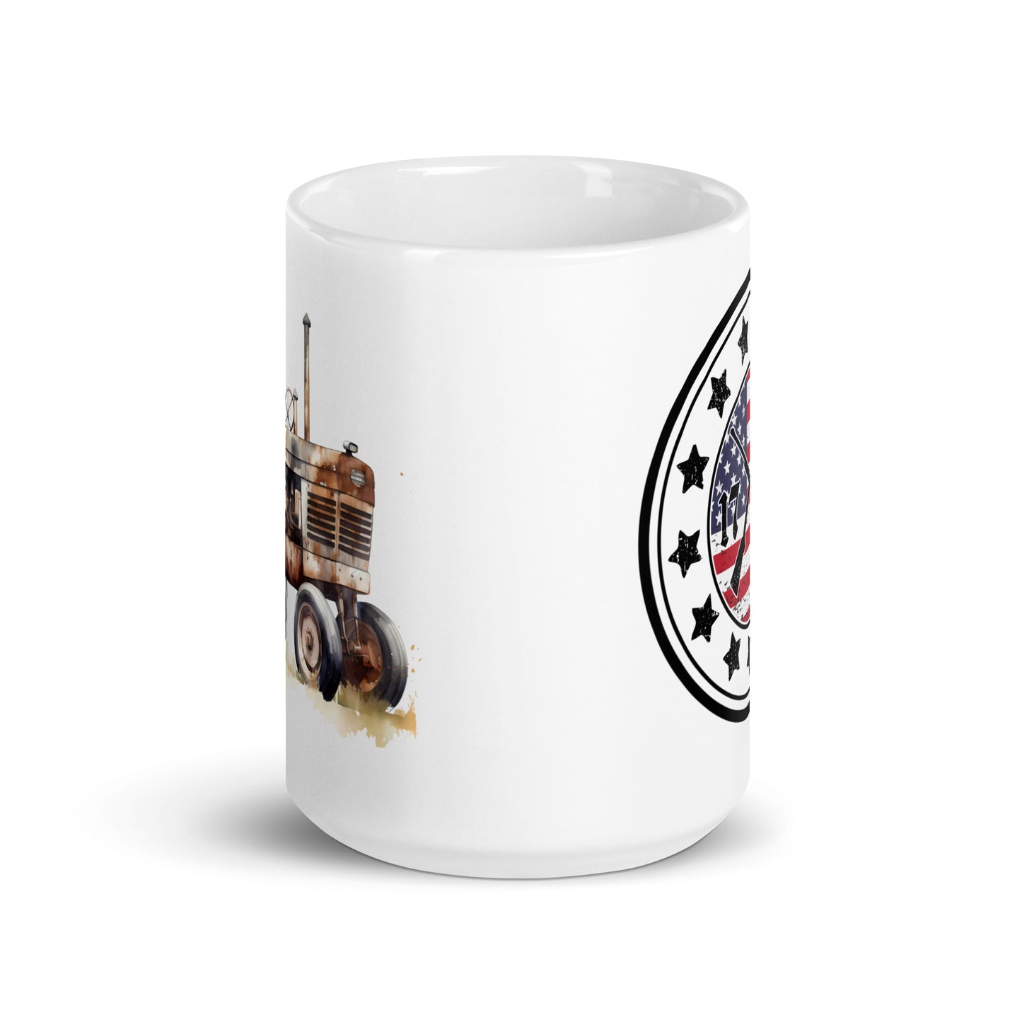 Patriotic Ceramic Mug White "American Farmer" M830013