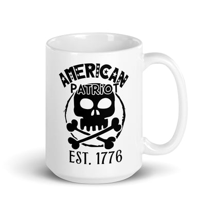 Patriotic Ceramic Mug White "American Patriot" M830009