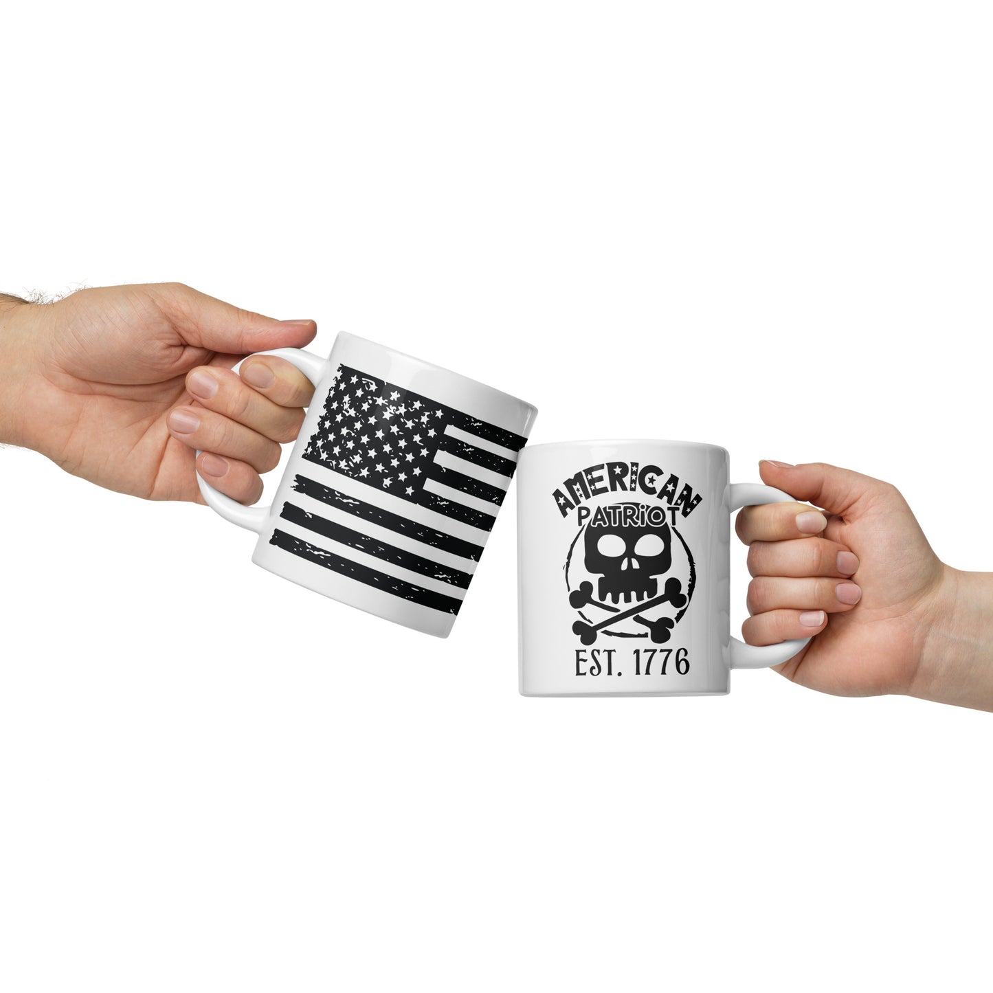 Patriotic Ceramic Mug White "American Patriot" M830009