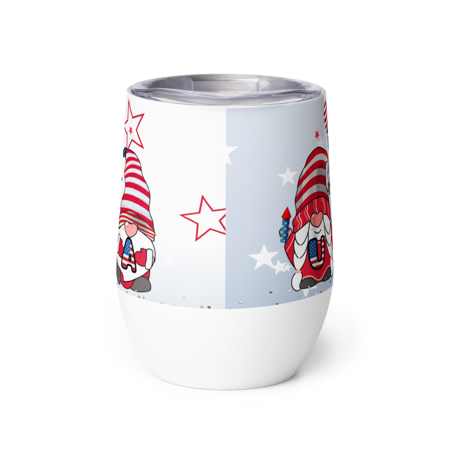 Patriotic Wine Tumbler “Gnome USA” T830002