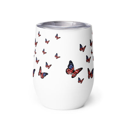 Patriotic Wine Tumbler “let Freedom fly” T830006