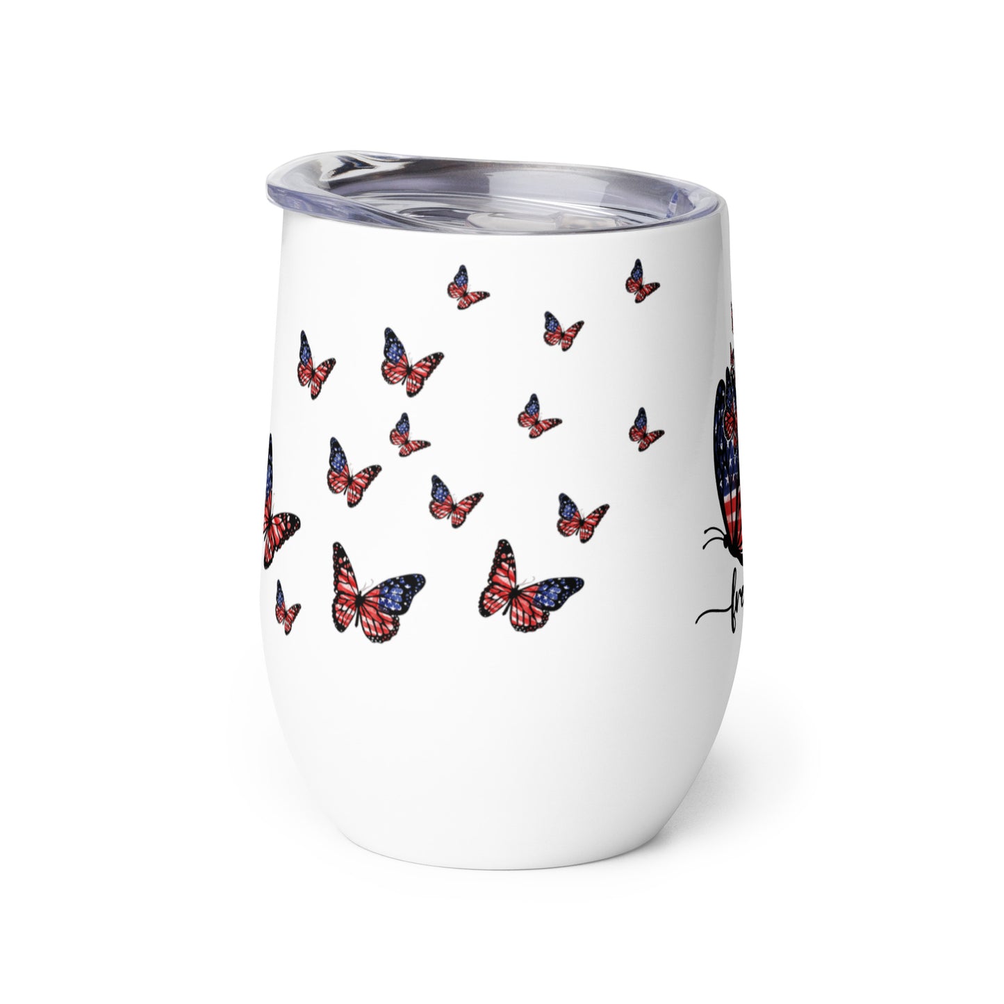 Patriotic Wine Tumbler “let Freedom fly” T830006