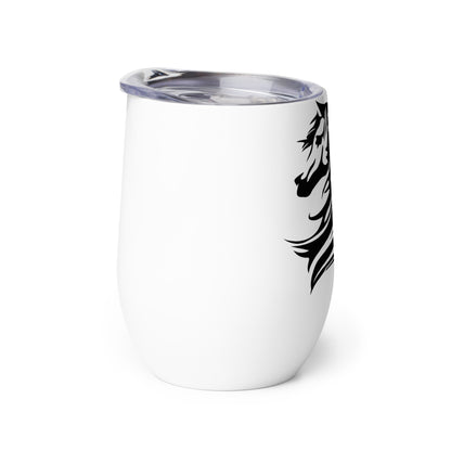 Patriotic Wine Tumbler “Flag Horse” T830008