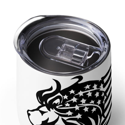 Patriotic Wine Tumbler “Flag Lion” T830009