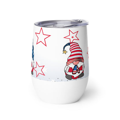 Patriotic Wine Tumbler “Gnome USA” T830002