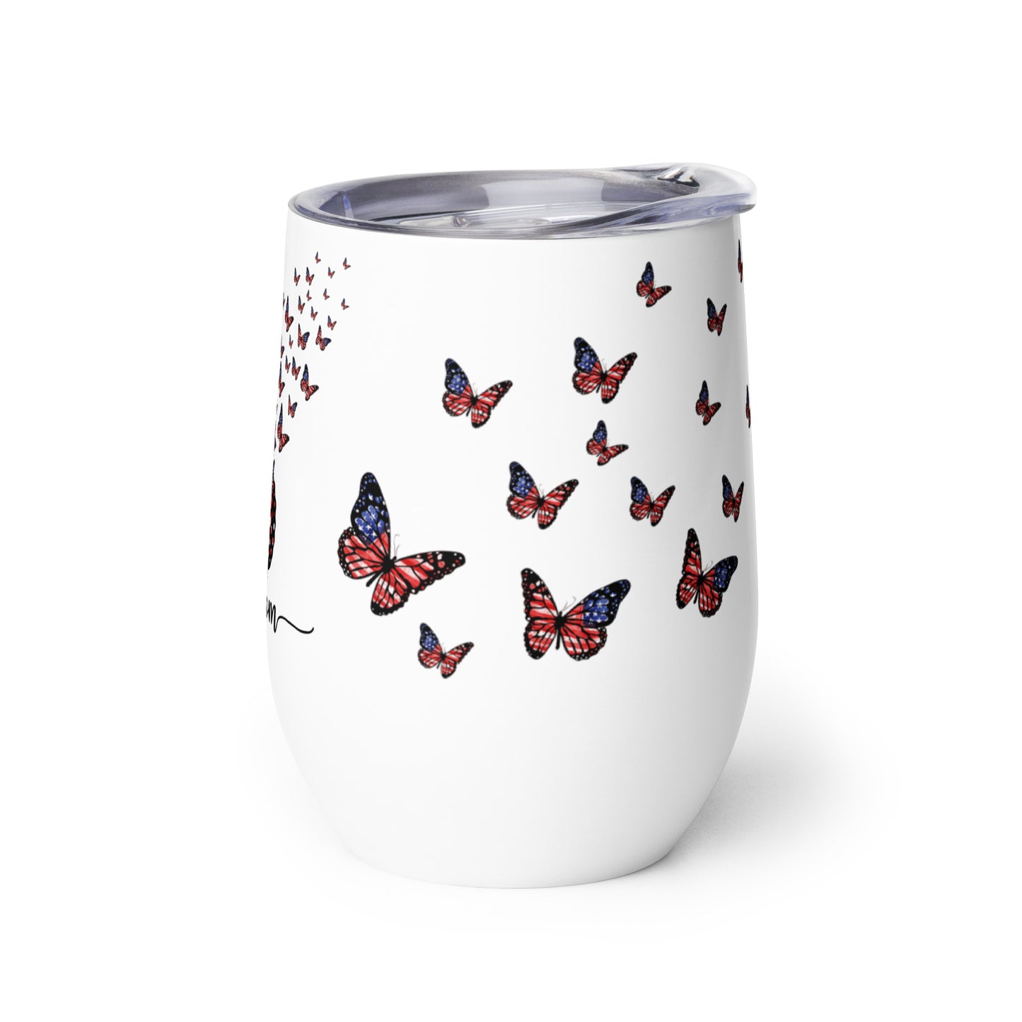 Patriotic Wine Tumbler “let Freedom fly” T830006