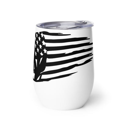 Patriotic Wine Tumbler “Flag Bear” T830010