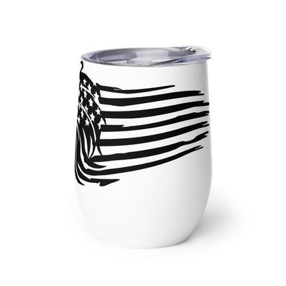 Patriotic Wine Tumbler “Flag Lion” T830009