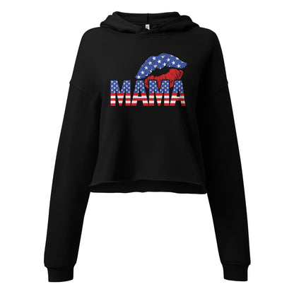 Patriotic Crop Hoodie Women "Mama" H210036