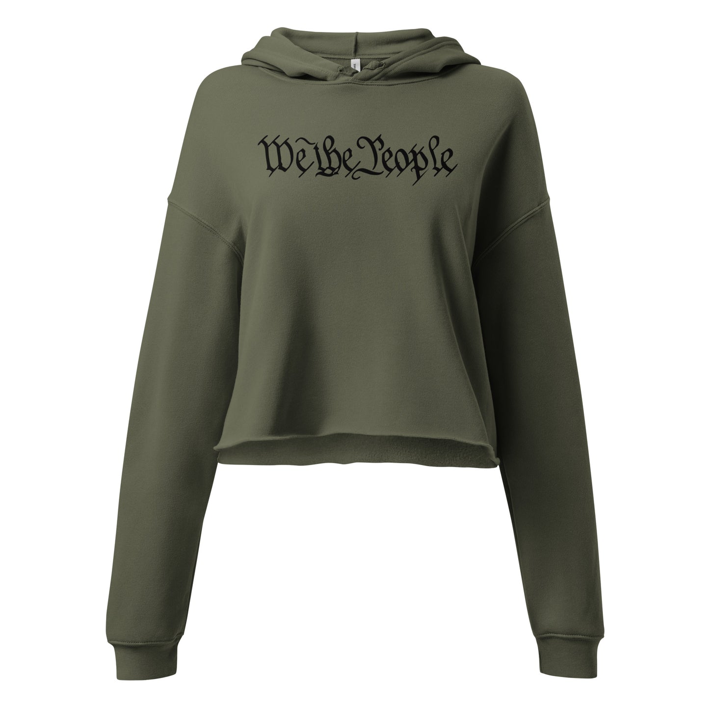 Patriotic Crop Hoodie Women "We the People" H210039