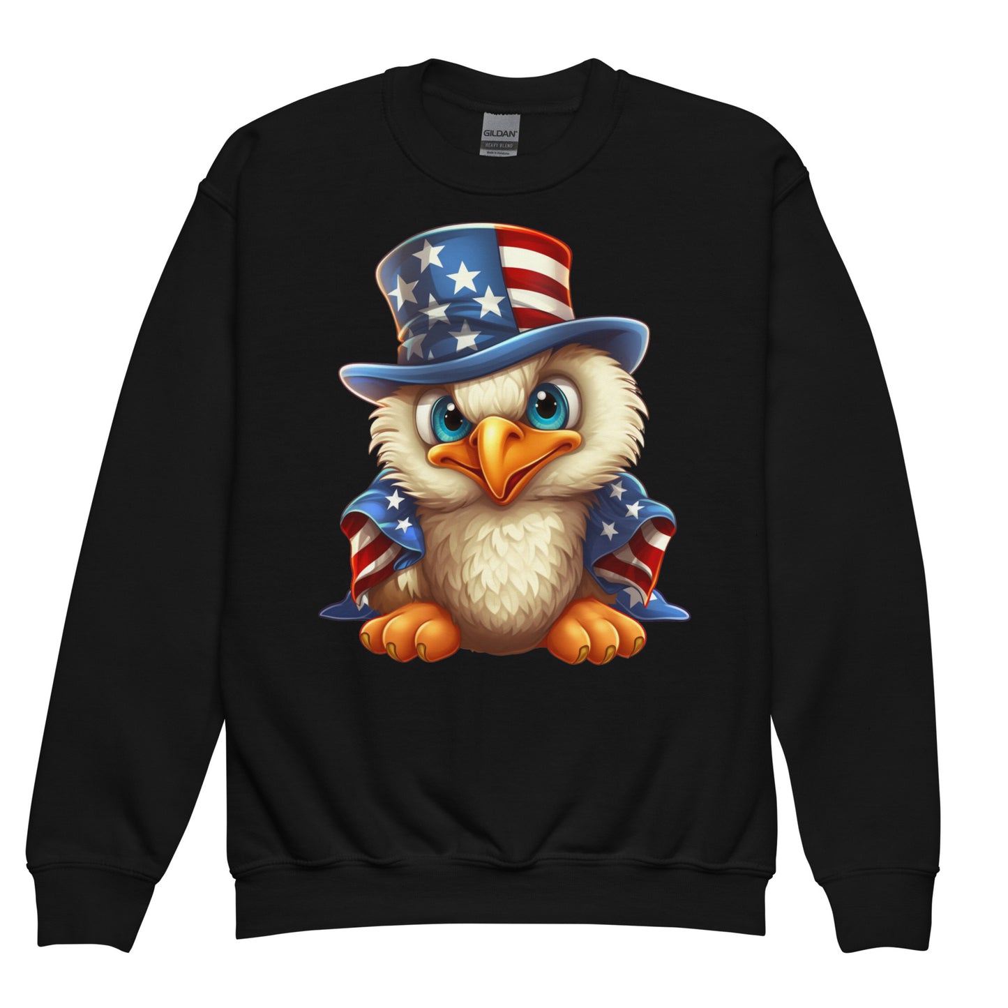 Patriotic Kids Sweatshirt "Serious Eagle" H300010