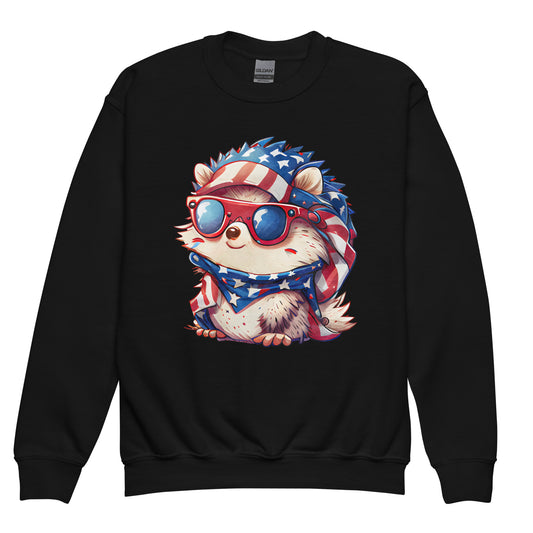 Patriotic Kids Sweatshirt "Patriotic Hedgehog" H300017