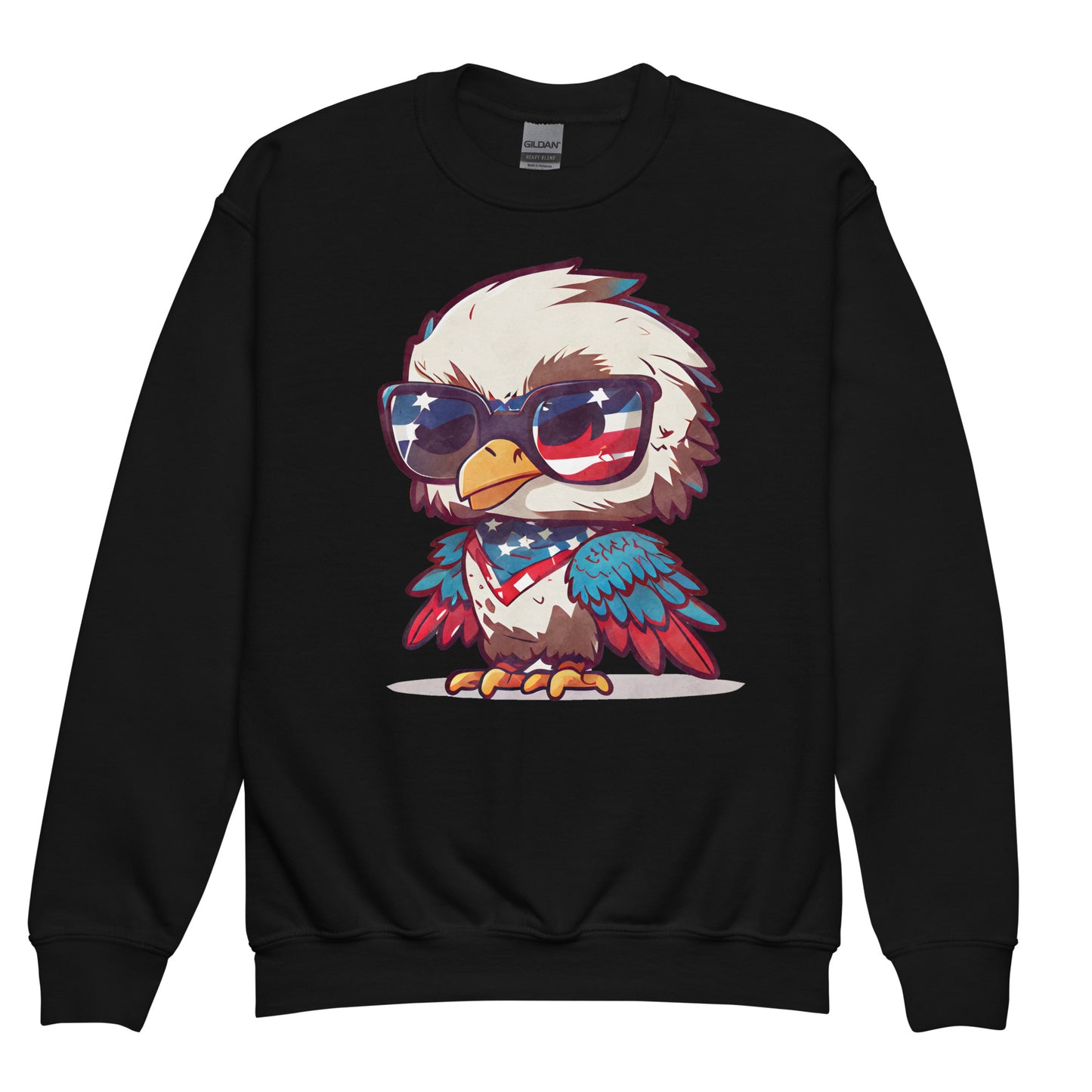 Patriotic Kids Sweatshirt "Cute Eagle" H300021