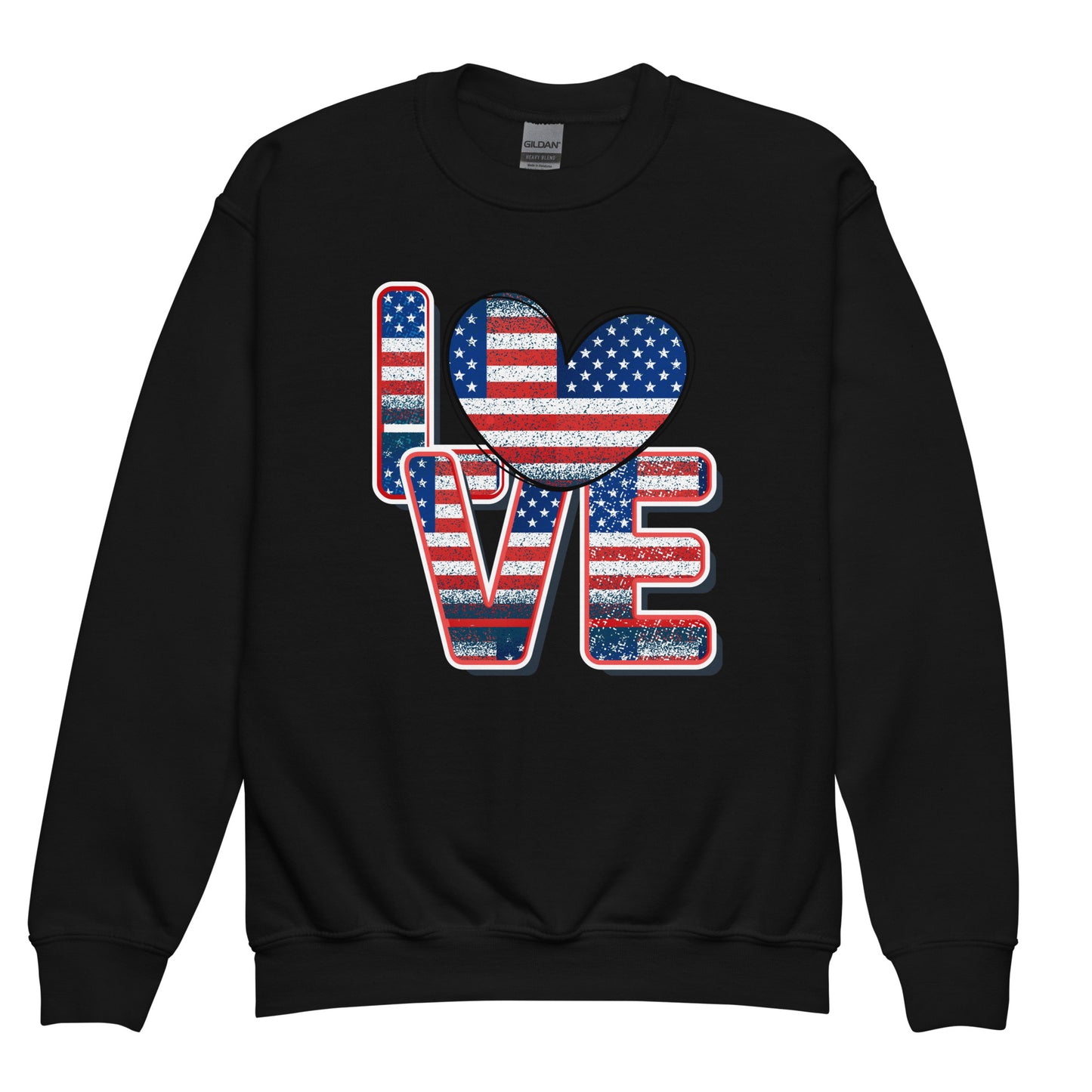 Patriotic Kids Sweatshirt "Love" H300030