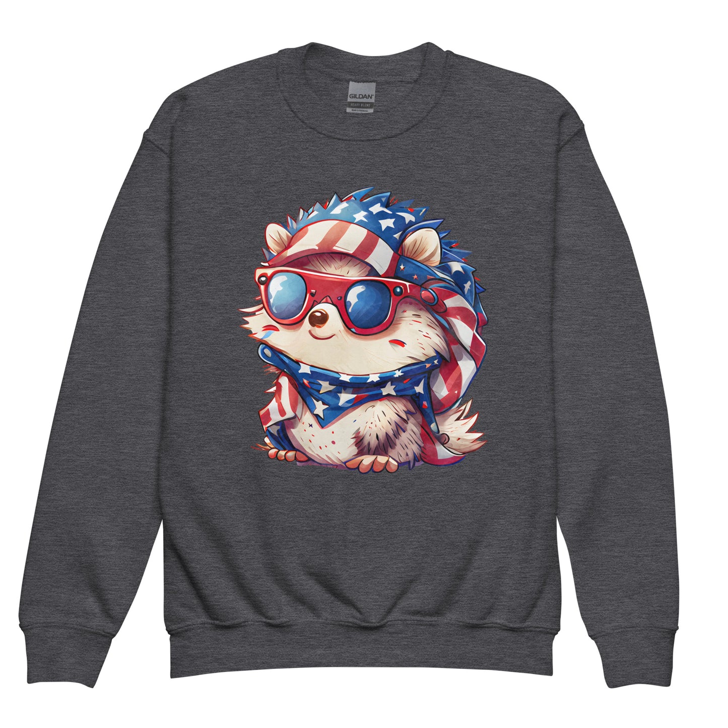 Patriotic Kids Sweatshirt "Patriotic Hedgehog" H300017