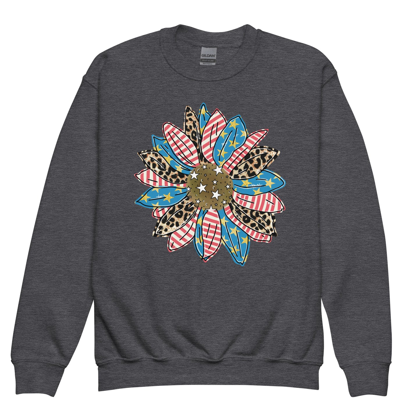 Patriotic Kids Sweatshirt "Country Flower" H300027