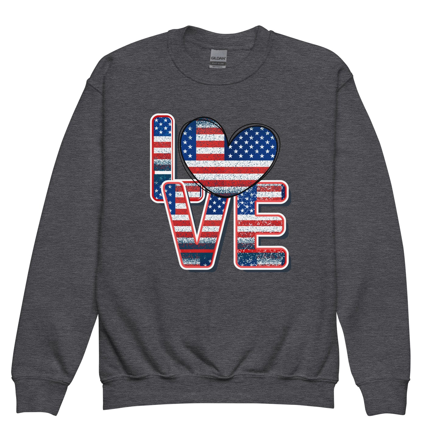 Patriotic Kids Sweatshirt "Love" H300030