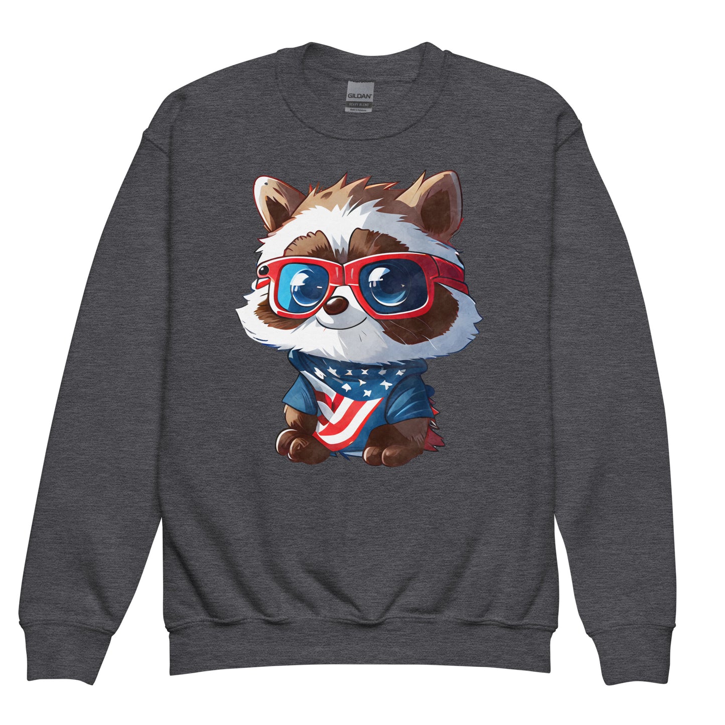 Patriotic Kids Sweatshirt "Racoon" H300031