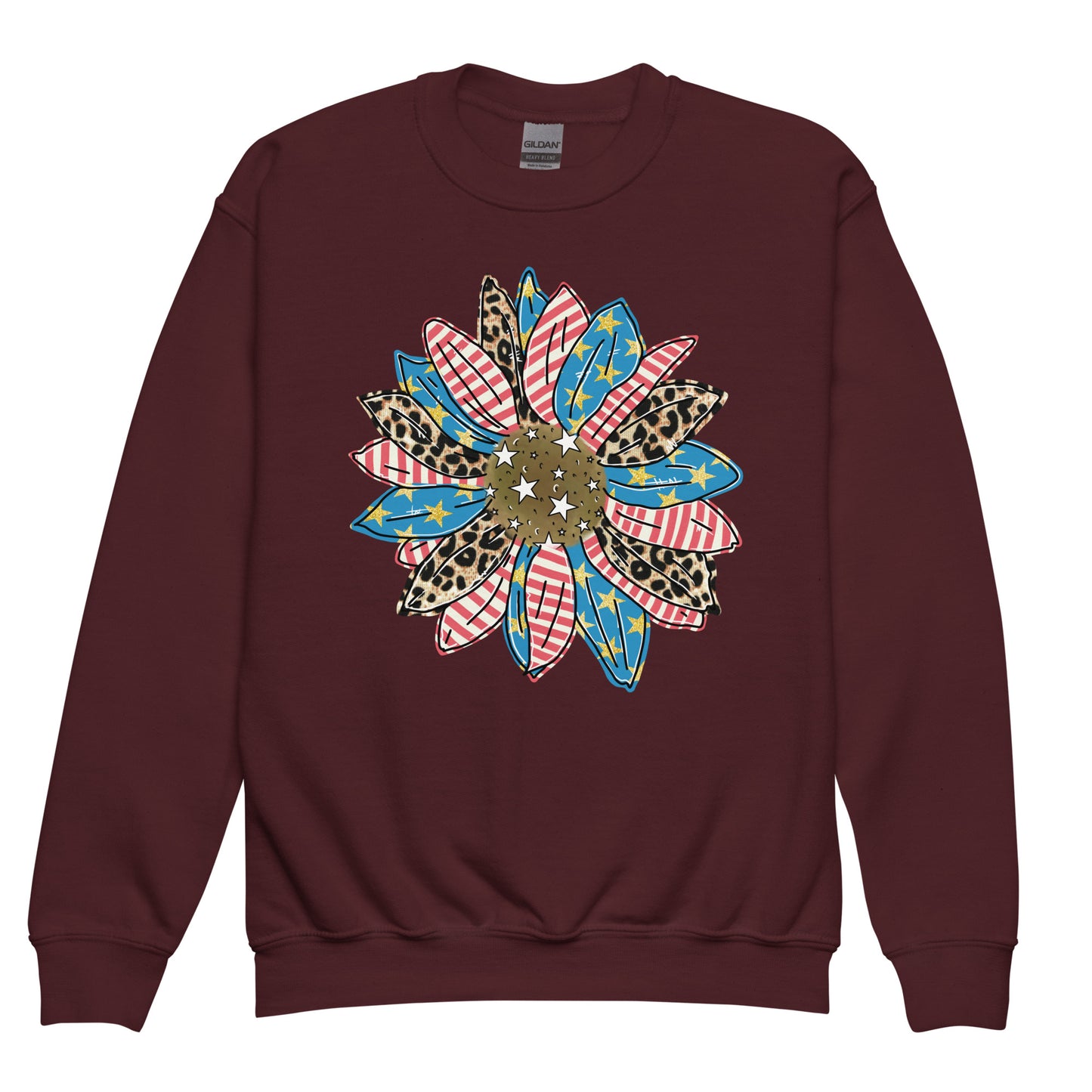 Patriotic Kids Sweatshirt "Country Flower" H300027