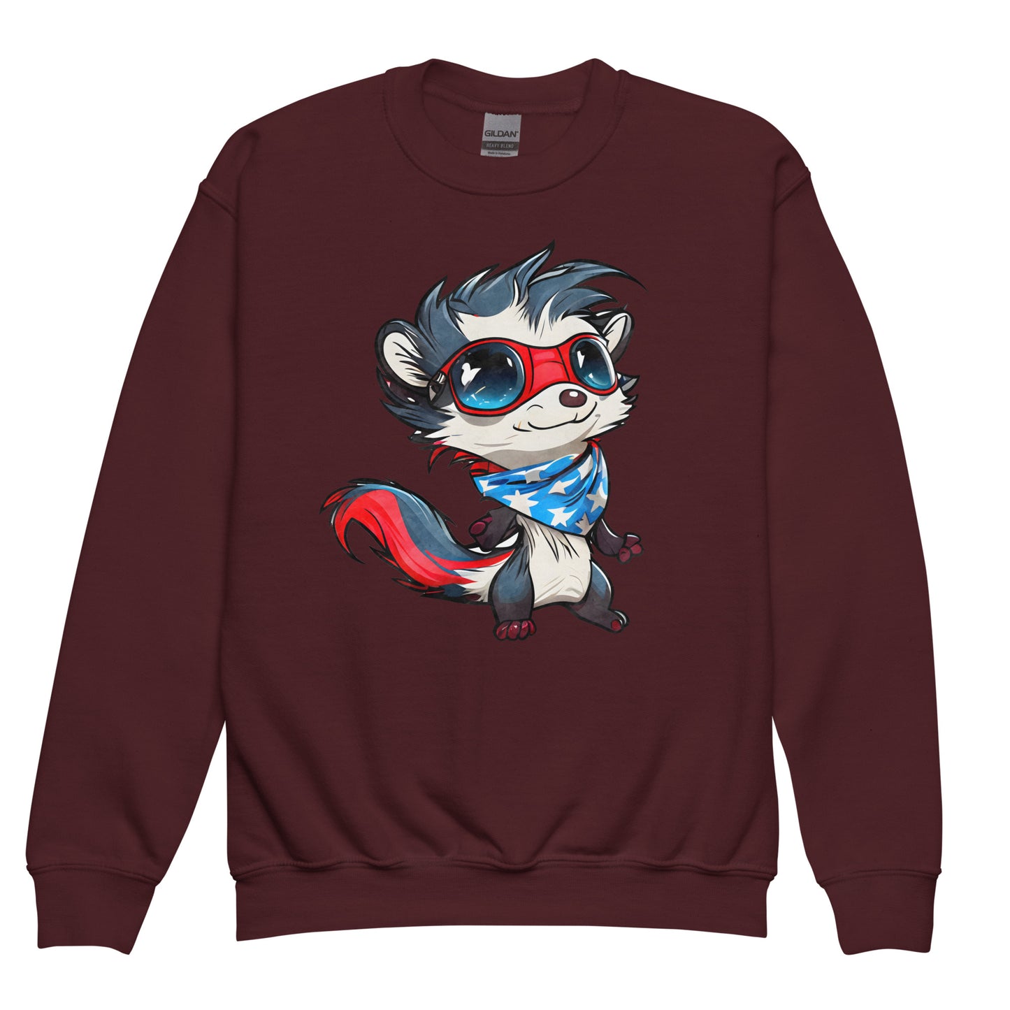 Patriotic Kids Sweatshirt "Weasel" H300037