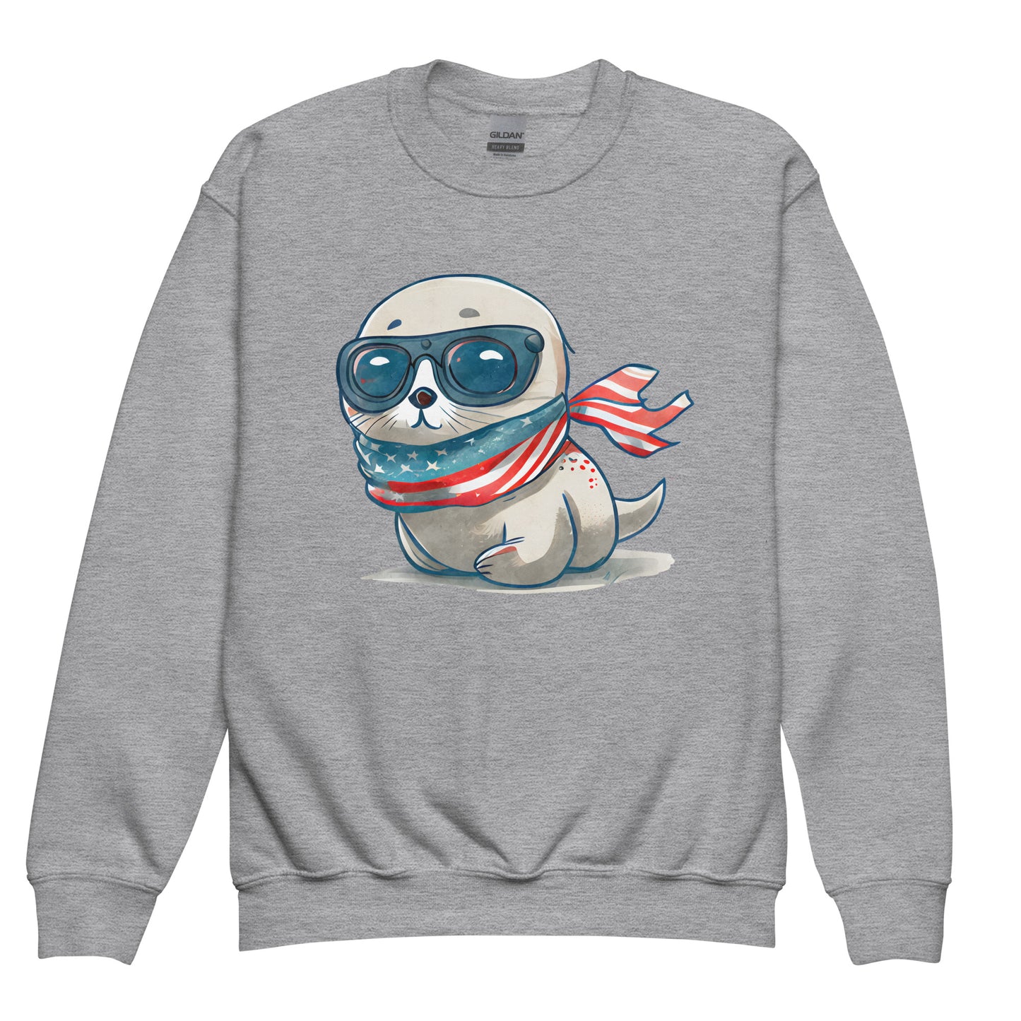 Patriotic Kids Sweatshirt "Patriotic Seal" H300006