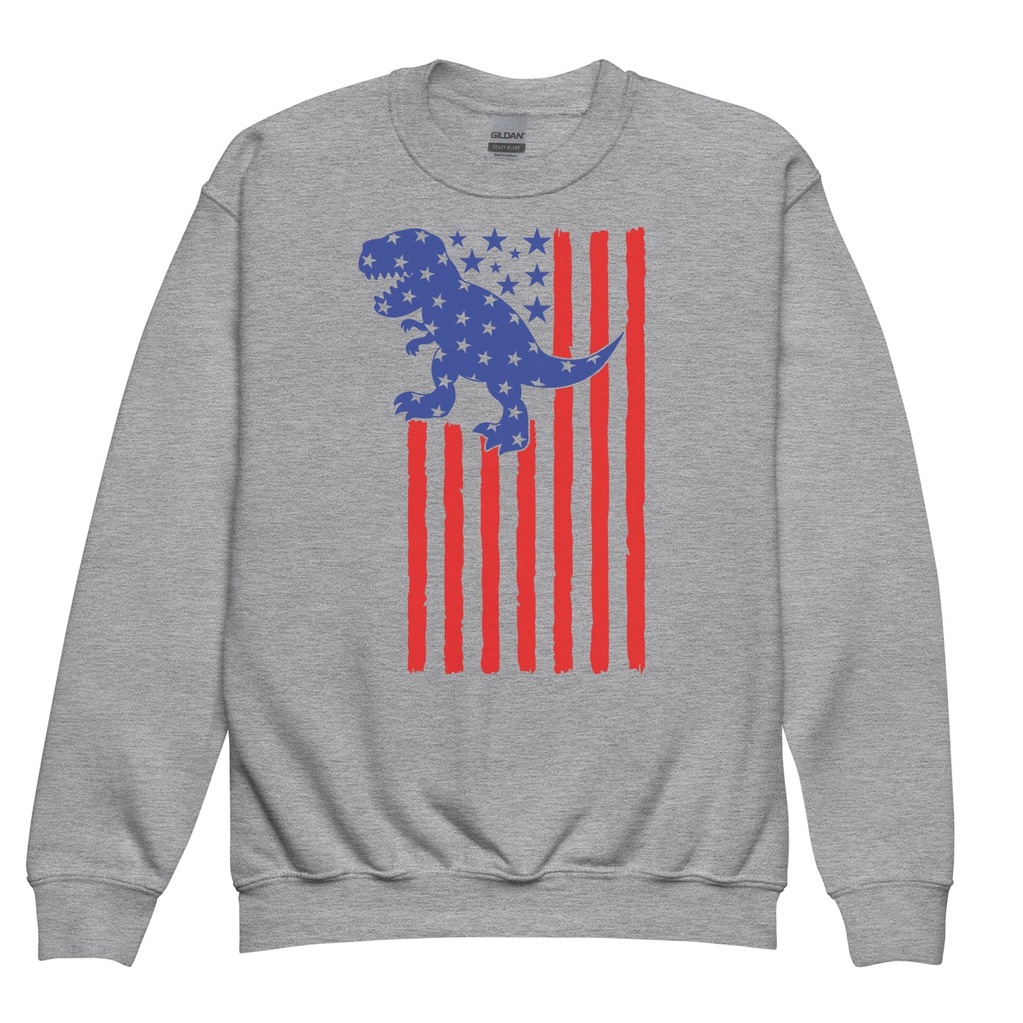 Patriotic Kids Sweatshirt "T-Rex Flag" H300007