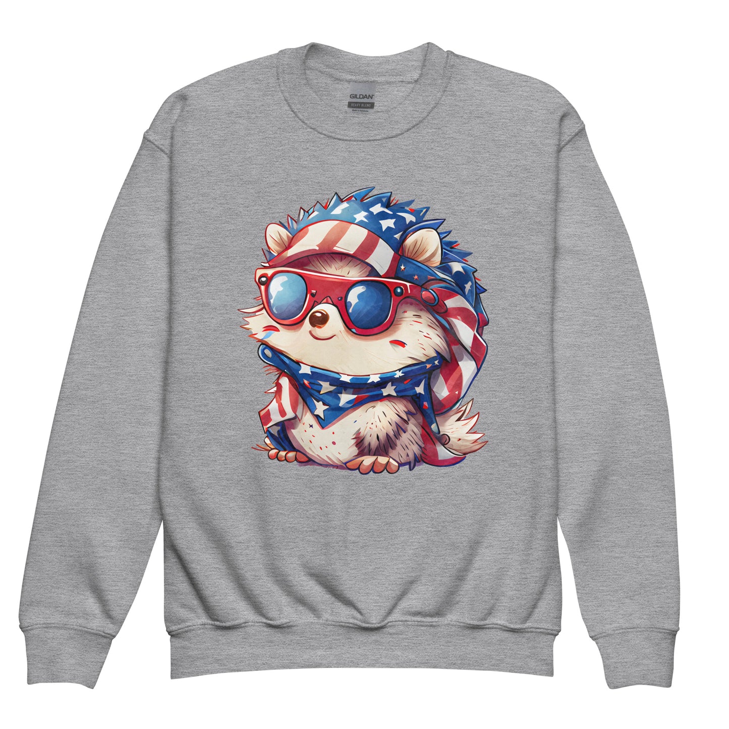 Patriotic Kids Sweatshirt "Patriotic Hedgehog" H300017