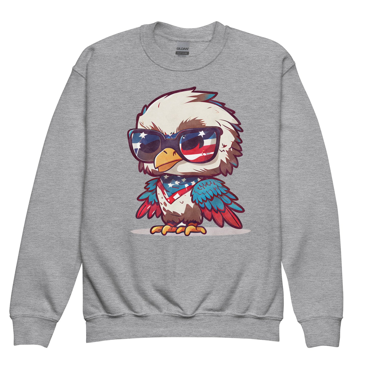 Patriotic Kids Sweatshirt "Cute Eagle" H300021