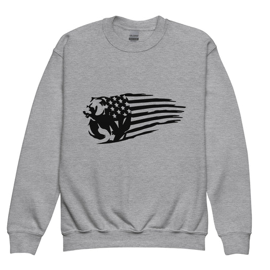 Patriotic Kids Sweatshirt "Bear Flag" H300023